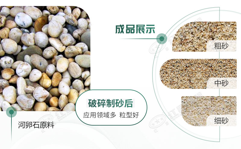 河卵石制沙劃算嗎？河卵石制沙機(jī)出來的沙商混站能用嗎？